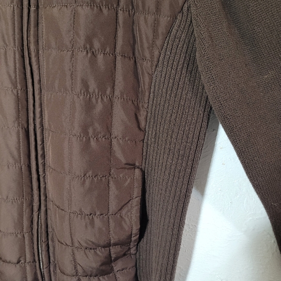 Croft & Barrow Size Large Zip-Up Jacket - Brown - Picture 4 of 8